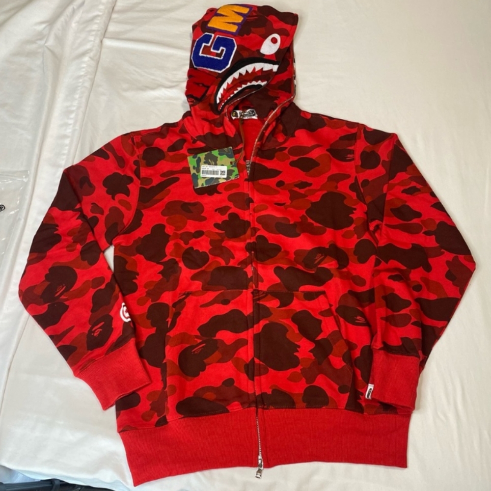 Red Men's Bape Hoodie
